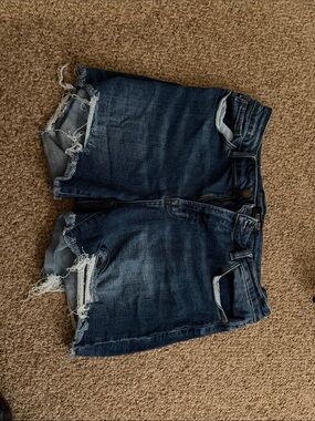 Judy Blue Mid-Dark Indigo Denim Shorts